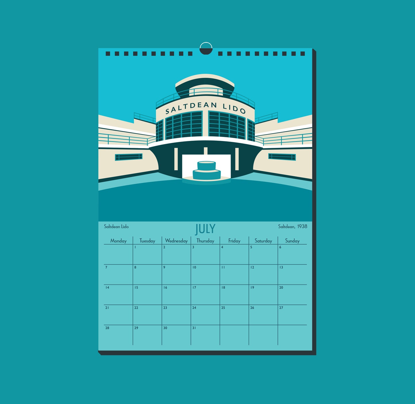 2025 Art Deco by the Sea Calendar