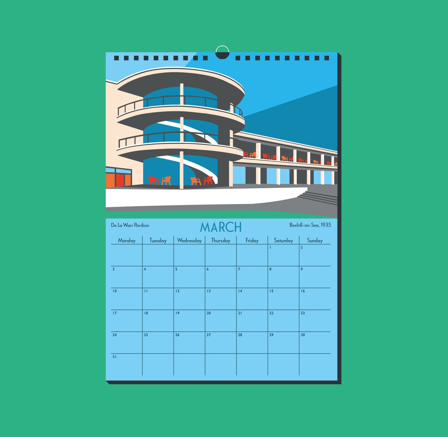 2025 Art Deco by the Sea Calendar