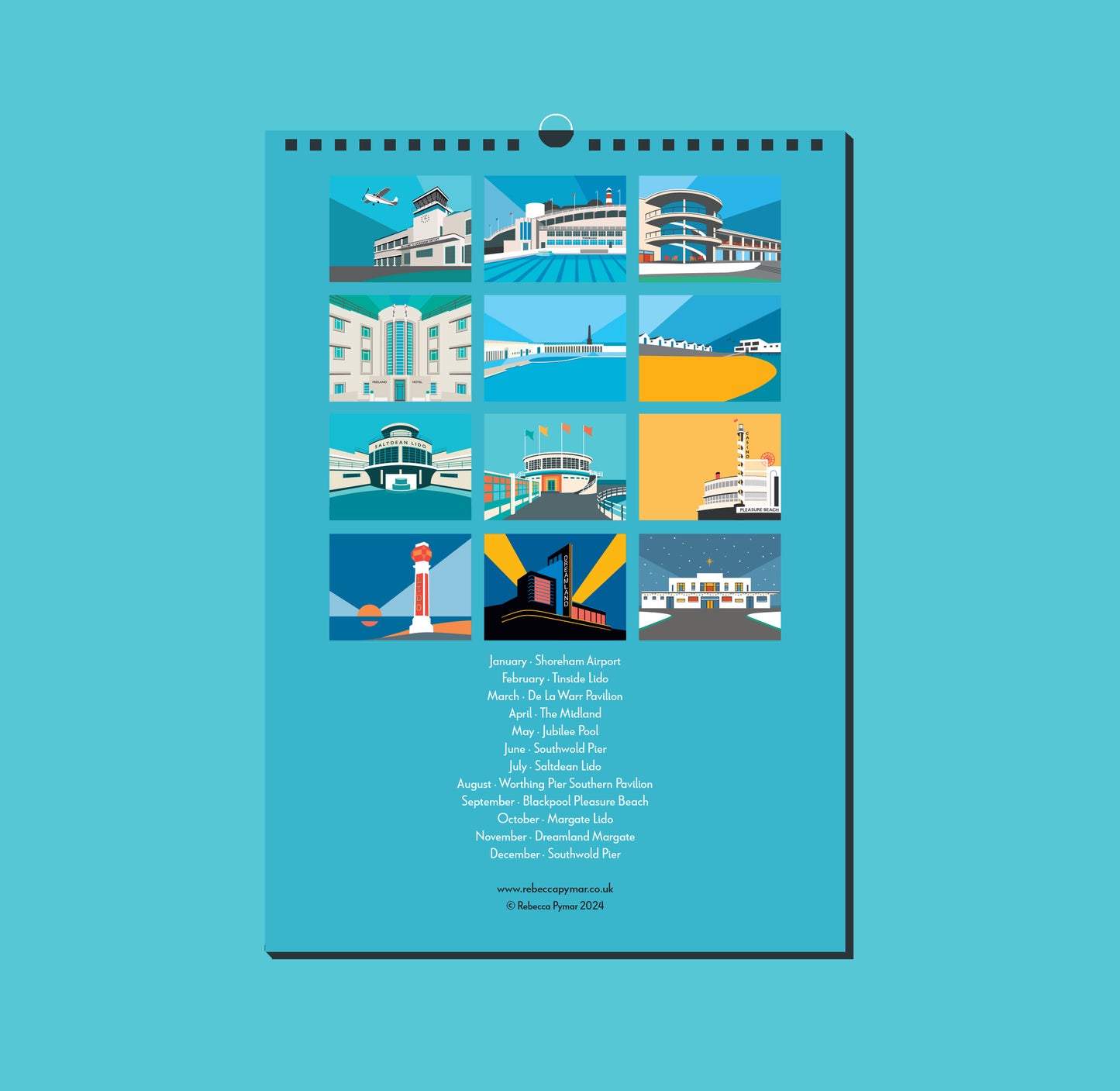 2025 Art Deco by the Sea Calendar