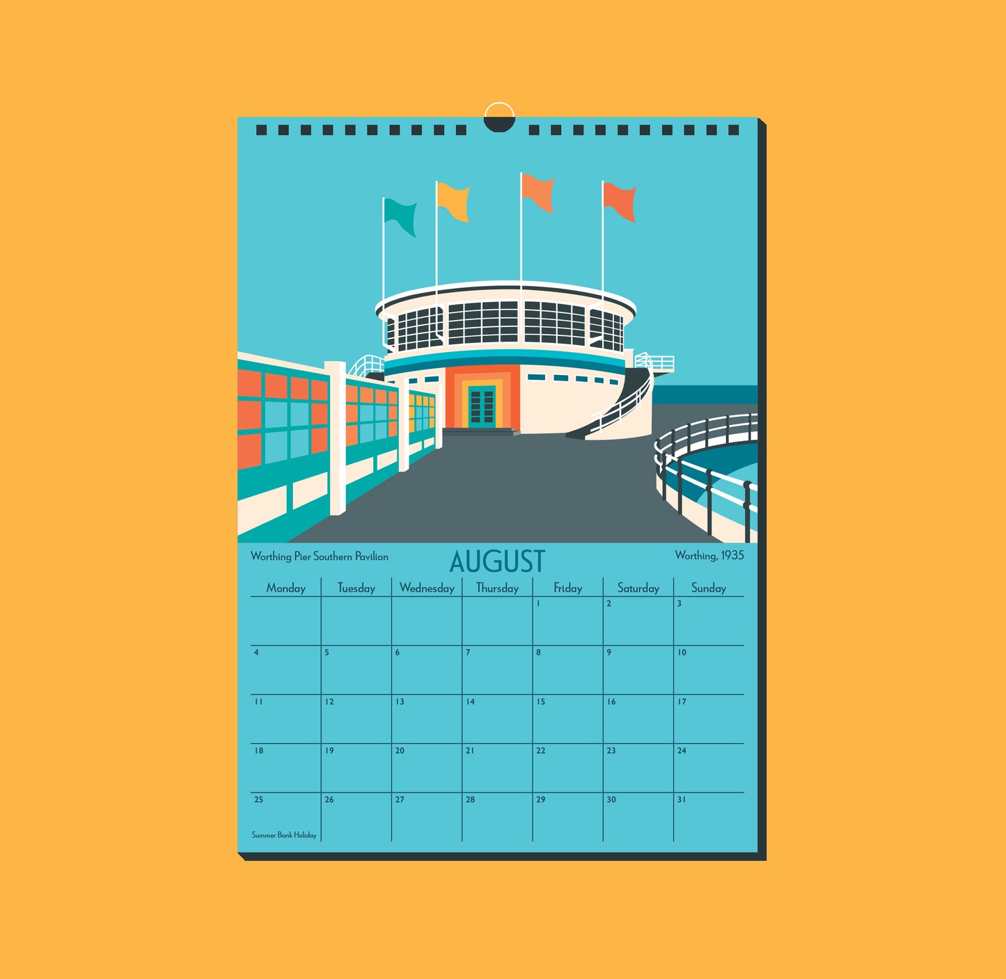 2025 Art Deco by the Sea Calendar