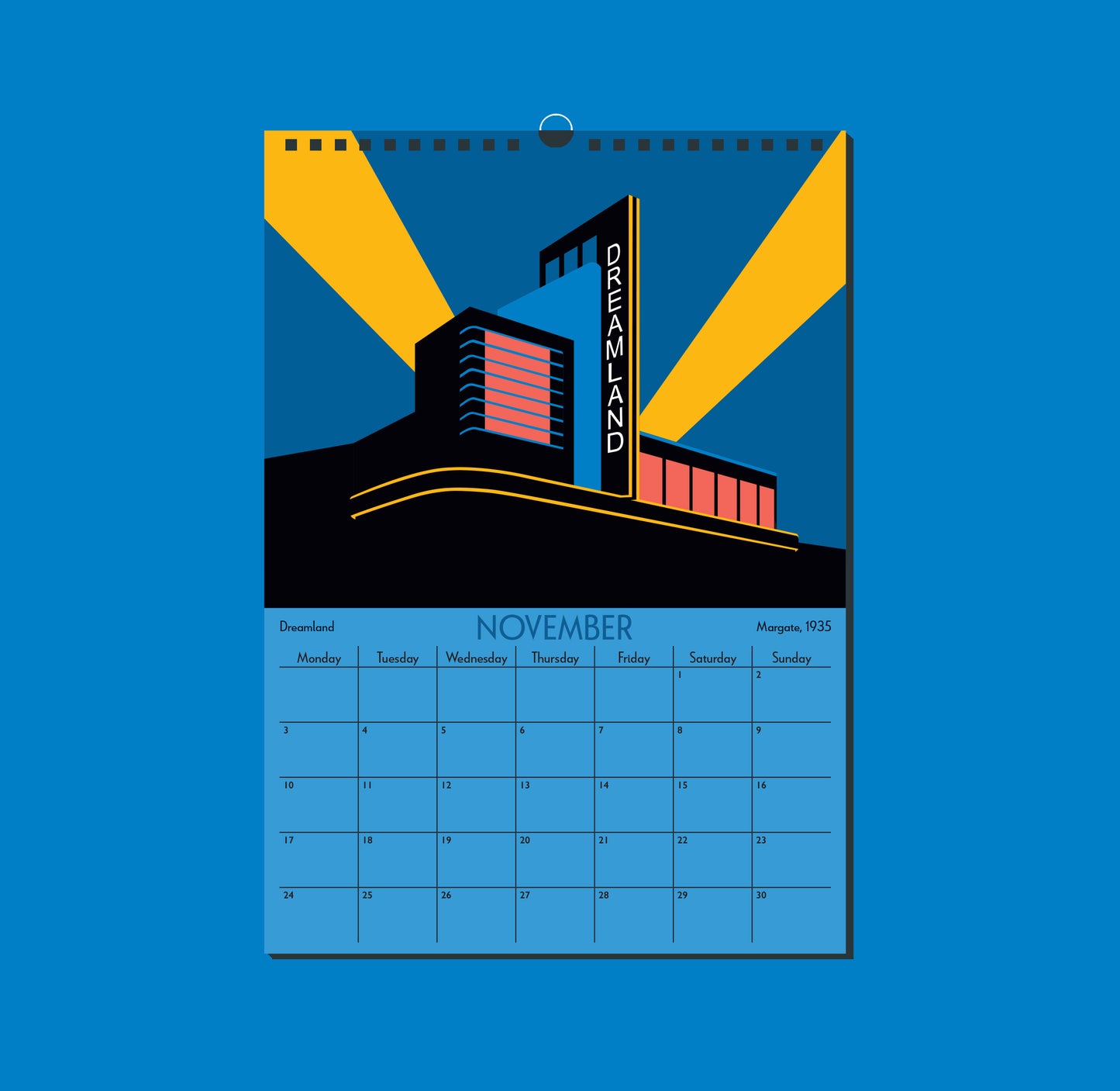 2025 Art Deco by the Sea Calendar