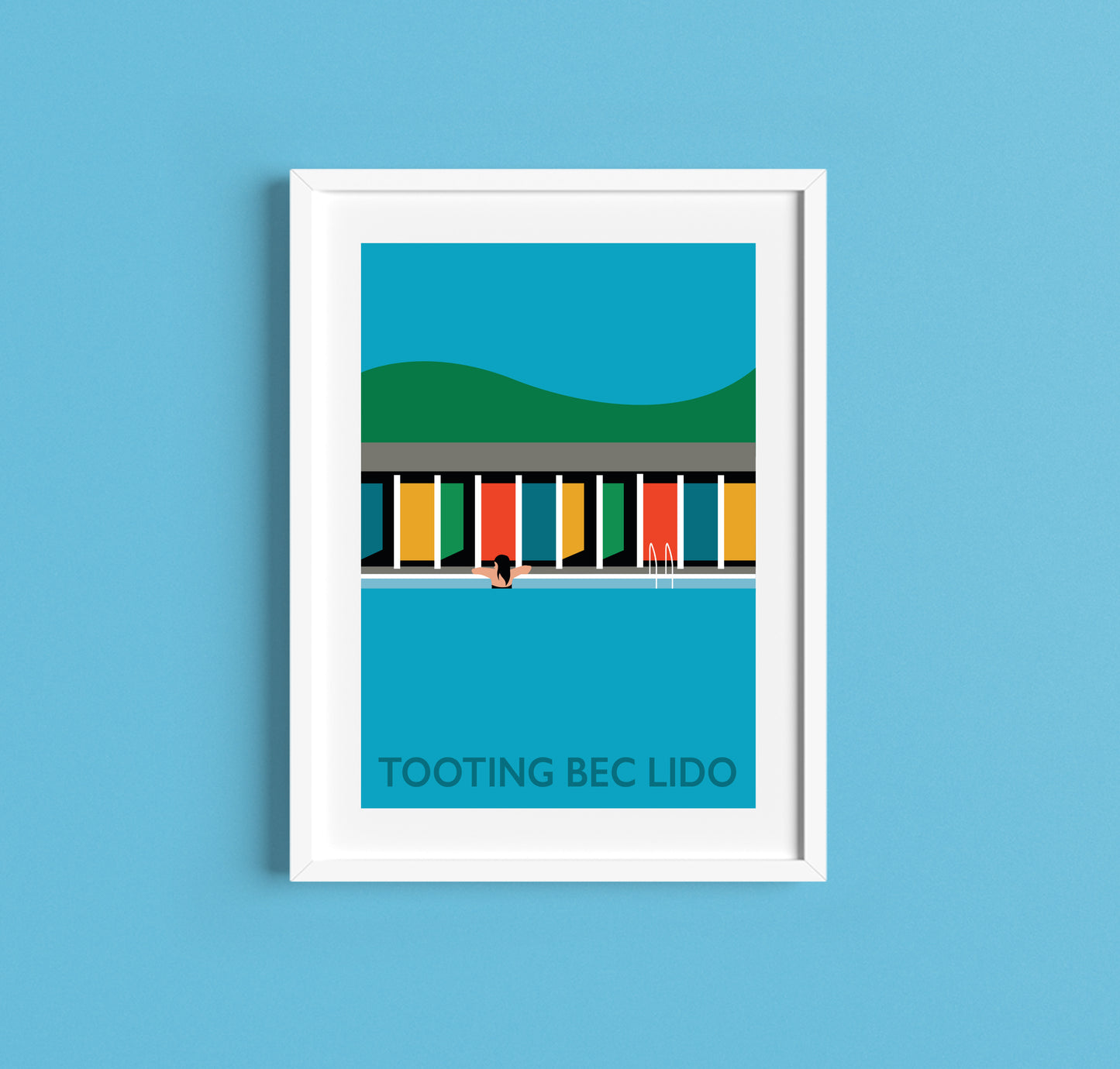 Tooting Bec Lido Print